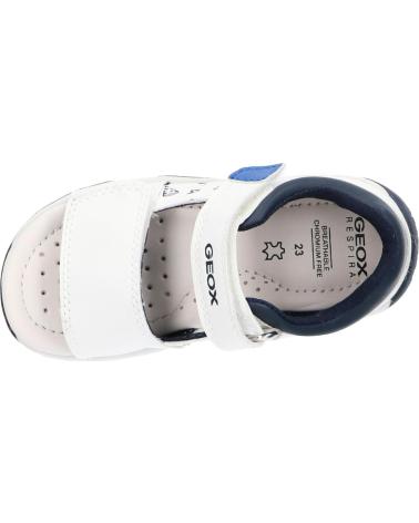boy Sandals GEOX B450XB 000BC B SANDAL TAPUZ C0293 WHITE-ROYAL C0293