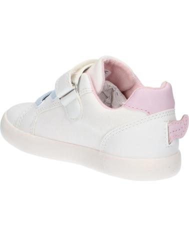 girl Trainers GEOX B451MC 01054 B GISLI C0406 WHITE-PINK  BLANCO