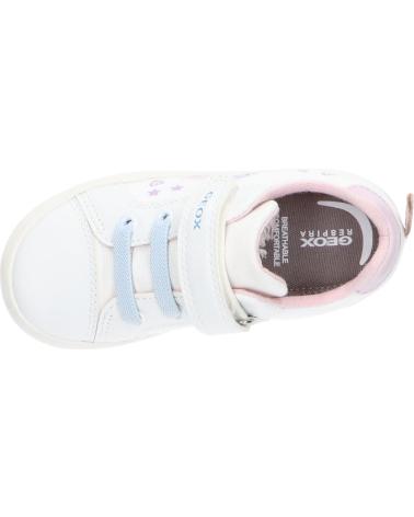 girl Trainers GEOX B451MC 01054 B GISLI C0406 WHITE-PINK  BLANCO