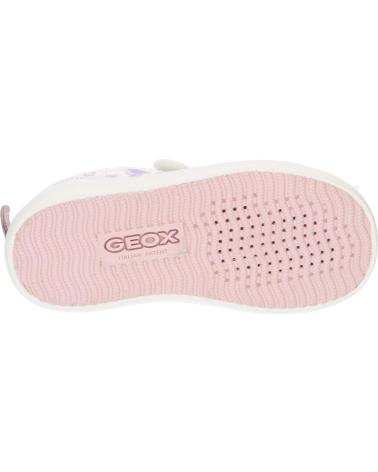 girl Trainers GEOX B451MC 01054 B GISLI C0406 WHITE-PINK  BLANCO