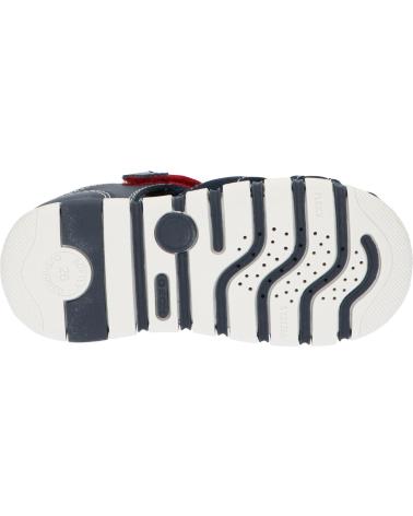 boy Sandals GEOX  B455PB 01454 B SANDAL IUPIDOO C0735 NAVY-RED C0735