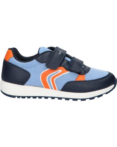 boy Trainers GEOX J459EC 01454 J ALBEN  C0573 LT BLUE-ORANGE