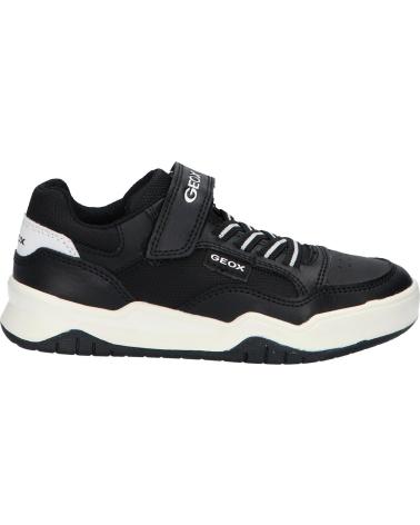 Sportif GEOX  pour Garçon J167RB 0FEFU J PERTH  C0127 BLACK-WHITE