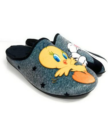 Pantofole PONNY  per Donna e Uomo e Bambino ZAPATILLAS CASA CABALLERO RELAX DIBUJOS  GRIS