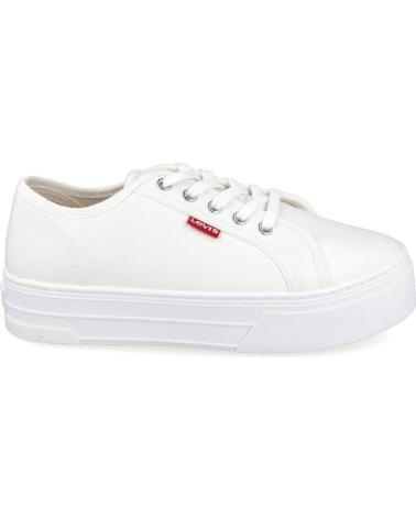 Zapatillas deporte LEVIS  de Mujer TIJUANA ZAPATILLAS MUJER PIEL SINTETICA  BLANCO