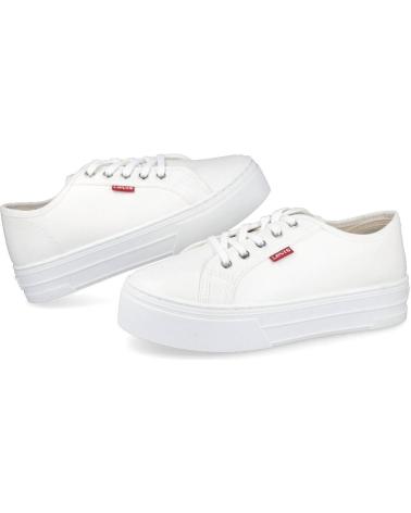 Zapatillas deporte LEVIS  de Mujer TIJUANA ZAPATILLAS MUJER PIEL SINTETICA  BLANCO