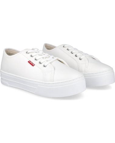 Zapatillas deporte LEVIS  de Mujer TIJUANA ZAPATILLAS MUJER PIEL SINTETICA  BLANCO