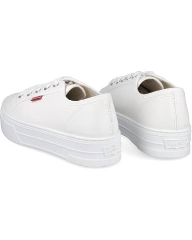 Zapatillas deporte LEVIS  de Mujer TIJUANA ZAPATILLAS MUJER PIEL SINTETICA  BLANCO