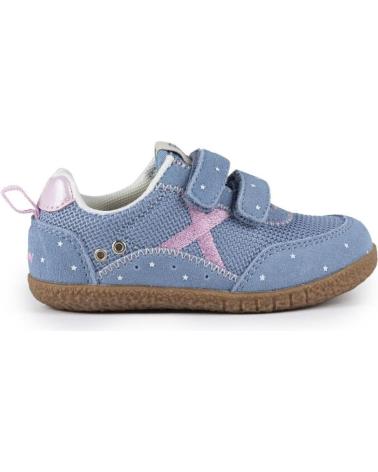 MUNICH ZAPATILLAS EN PARA BEBE AZUL-ROSA