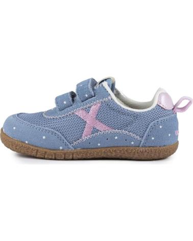 MUNICH ZAPATILLAS EN PARA BEBE AZUL-ROSA