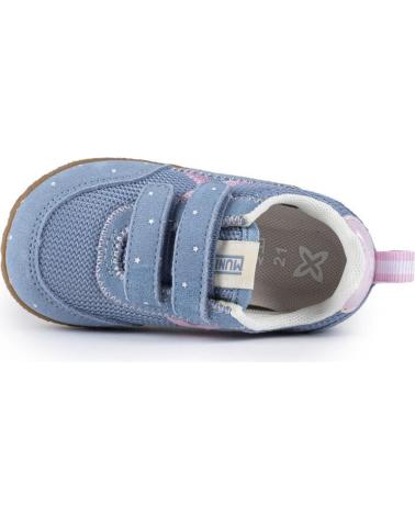 MUNICH ZAPATILLAS EN PARA BEBE AZUL-ROSA