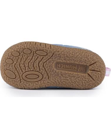 MUNICH ZAPATILLAS EN PARA BEBE AZUL-ROSA