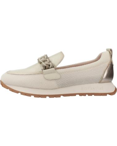 Halbschuhe HISPANITAS  für Damen MOCASINES MUJER MODELO HV253948 COLOR MARRON CLARO  CAVA