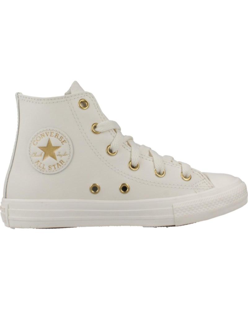 Esportes  CONVERSE  de Menina e Menino ZAPATILLAS NINO MODELO CHUCK TAYLOR ALL STAR GOLD COLOR BEIS  METLIC