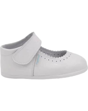 Zapatos ANGELITOS  de Niña ZAPATOS 541 MERCEDITAS RESPETUOSA CHAROL  BLANCO