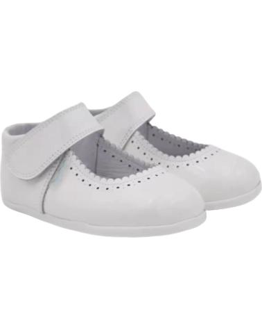 Chaussures ANGELITOS  pour Fille ZAPATOS 541 MERCEDITAS RESPETUOSA CHAROL  BLANCO