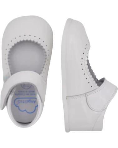 Chaussures ANGELITOS  pour Fille ZAPATOS 541 MERCEDITAS RESPETUOSA CHAROL  BLANCO