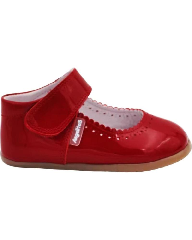 Scarpe ANGELITOS  per Bambina ZAPATOS 541 MERCEDITAS RESPETUOSA CHAROL  ROJO