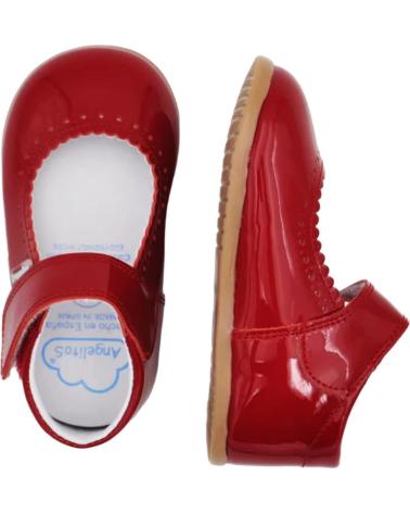 Scarpe ANGELITOS  per Bambina ZAPATOS 541 MERCEDITAS RESPETUOSA CHAROL  ROJO