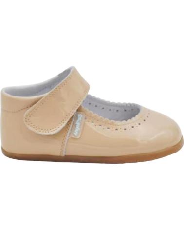 Zapatos ANGELITOS  de Niña ZAPATOS 541 MERCEDITAS RESPETUOSA CHAROL  MARRóN