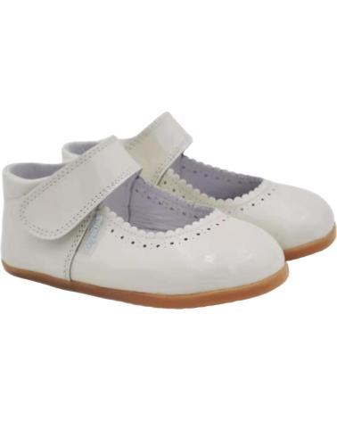 Scarpe ANGELITOS  per Bambina ZAPATOS 541 MERCEDITAS RESPETUOSA CHAROL  BEIGE