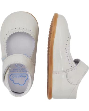 Scarpe ANGELITOS  per Bambina ZAPATOS 541 MERCEDITAS RESPETUOSA CHAROL  BEIGE