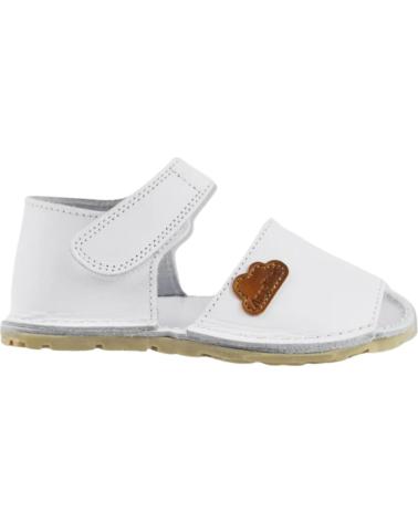 Schuhe ANGELITOS  für Mädchen ZAPATOS 270 MENORQUINA RESPETUOSA  BLANCO