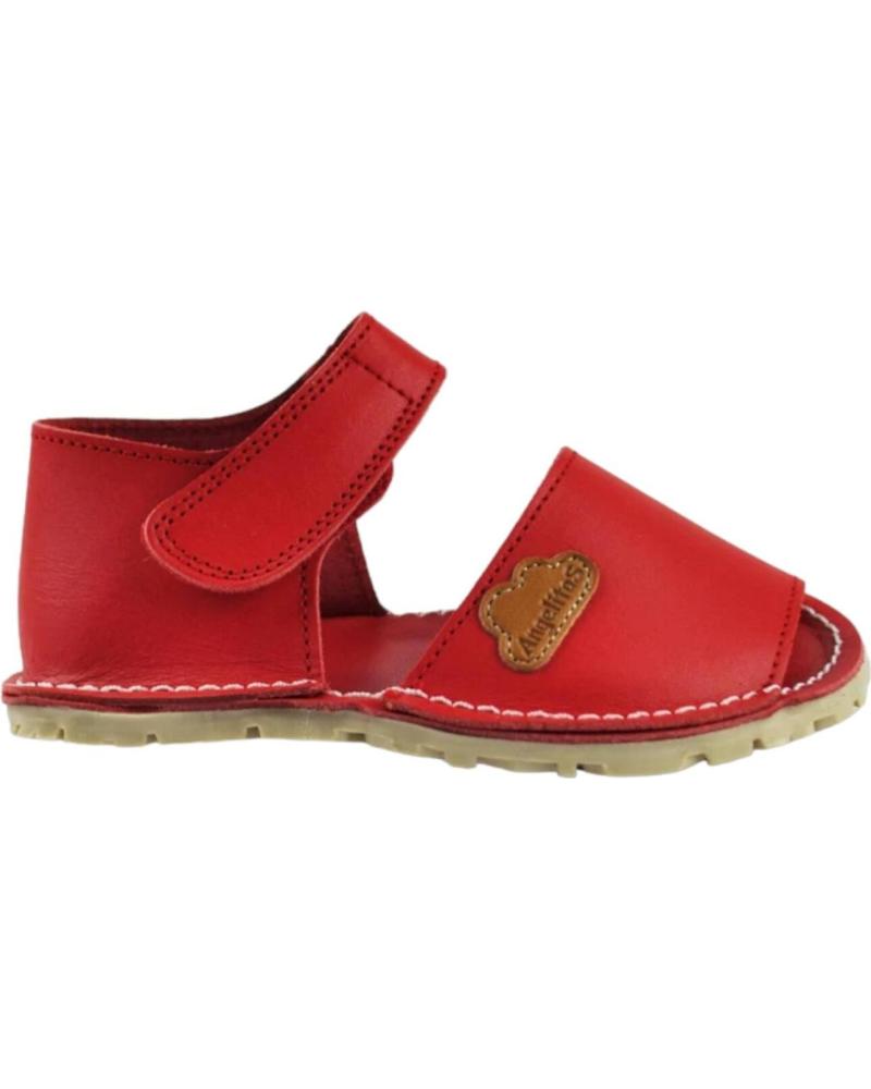 Schuhe ANGELITOS  für Mädchen ZAPATOS 270 MENORQUINA RESPETUOSA  ROJO