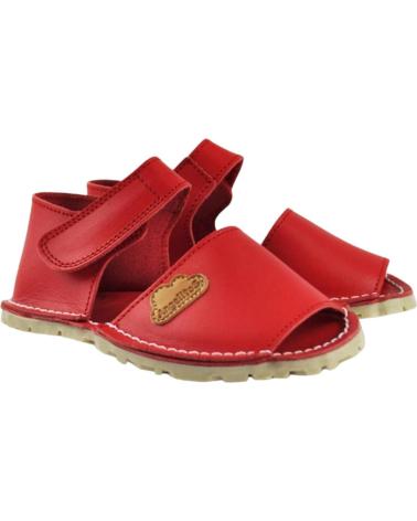 Schuhe ANGELITOS  für Mädchen ZAPATOS 270 MENORQUINA RESPETUOSA  ROJO