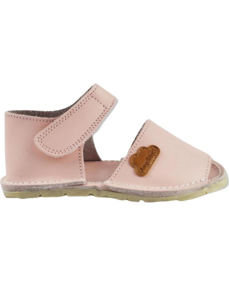 Schuhe ANGELITOS  für Mädchen ZAPATOS 270 MENORQUINA RESPETUOSA  ROSA