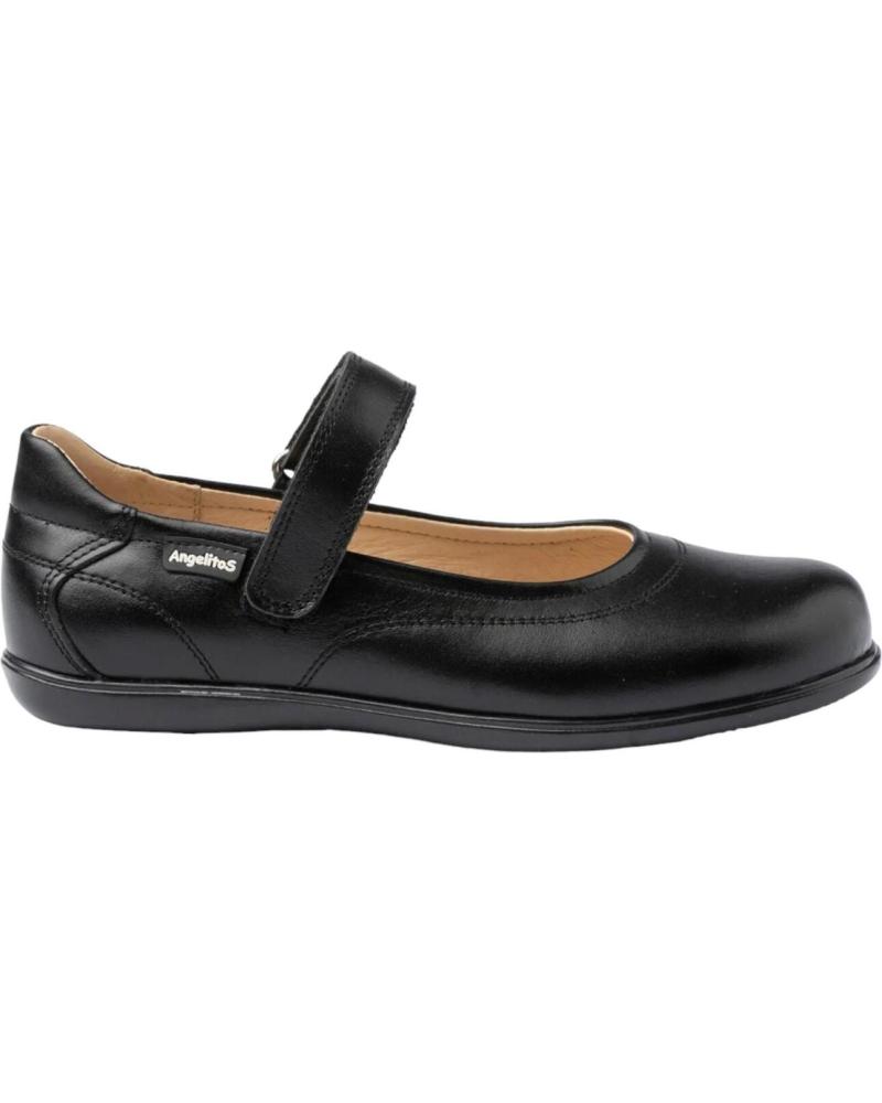 girl Flat shoes ANGELITOS BAILARINAS 460 BAILARINA COLEGIAL  NEGRO