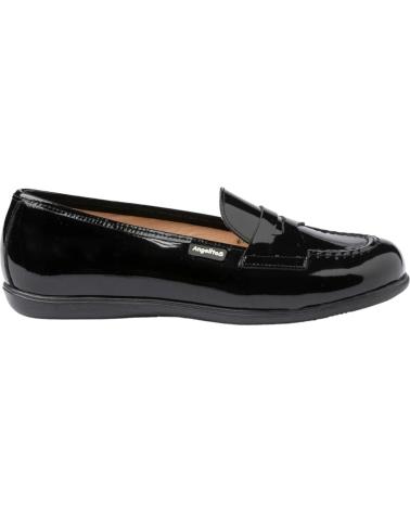 Sapatos ANGELITOS  de Menina e Menino ZAPATOS 468 MOCASIN CHAROL COLEGIO  NEGRO