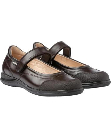girl Flat shoes ANGELITOS BAILARINAS 462 BAILARINA COLEGIAL REFORZADA  MARRóN