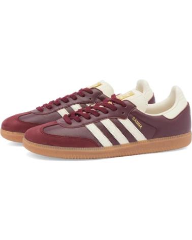 Zapatillas deporte ADIDAS  de Mujer SAMBA OG WOMAN ID0477 MAROON-CREWHT-GOLD - 36 2-3  BURGUNDY