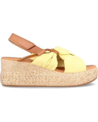 Sandálias MARILA  de Mulher SANDALIAS PARA MUJER CON PLATAFORMA EN PIEL FRANCA MIMOSA  AMARILLO