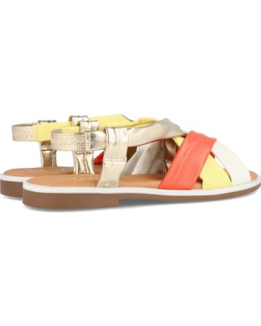 Sandálias MARILA  de Mulher SANDALIAS PARA MUJER PLANAS EN PIEL CLEMENCIA MULTI  NARANJA