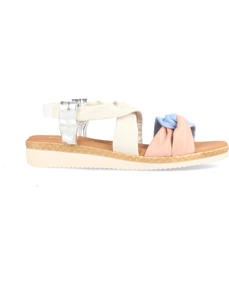 Sandálias MARILA  de Mulher SANDALIA CONFORT CON CUNA MEDIA FABRICADA EN PIEL MULTIPASTE  ROSA