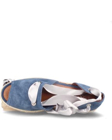 Zapatos MARILA  de Mujer ALPARGATAS PARA MUJER EN SERRAJE CON LAZADA Y PISO YUTE LOAN  AZUL