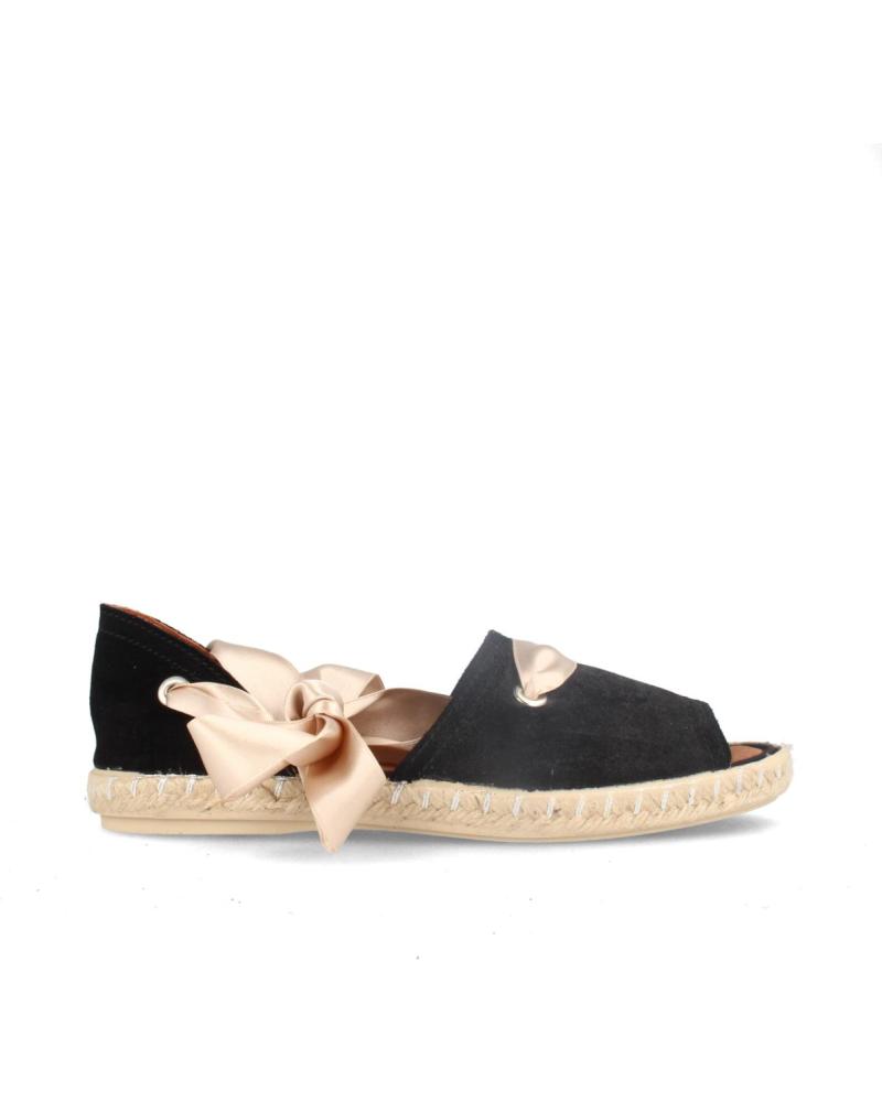 Zapatos MARILA de Mujer ALPARGATAS PARA MUJER EN SERRAJE CON LAZADA Y PISO YUTE LOAN NEGRO Zapatos MARILA de Mujer ALPARGATAS PARA MUJER EN SERRAJE CON LAZADA Y PISO YUTE LOAN NEGRO