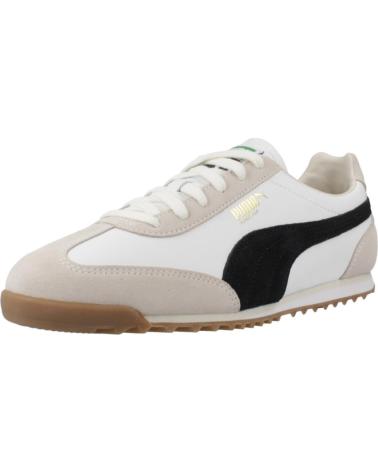 SAPATILHAS PUMA CASUAL BRANCAS COM DETALHE PRETO E SOLA DE BORRACHA 2