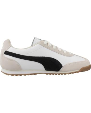 SAPATILHAS PUMA CASUAL BRANCAS COM DETALHE PRETO E SOLA DE BORRACHA 2