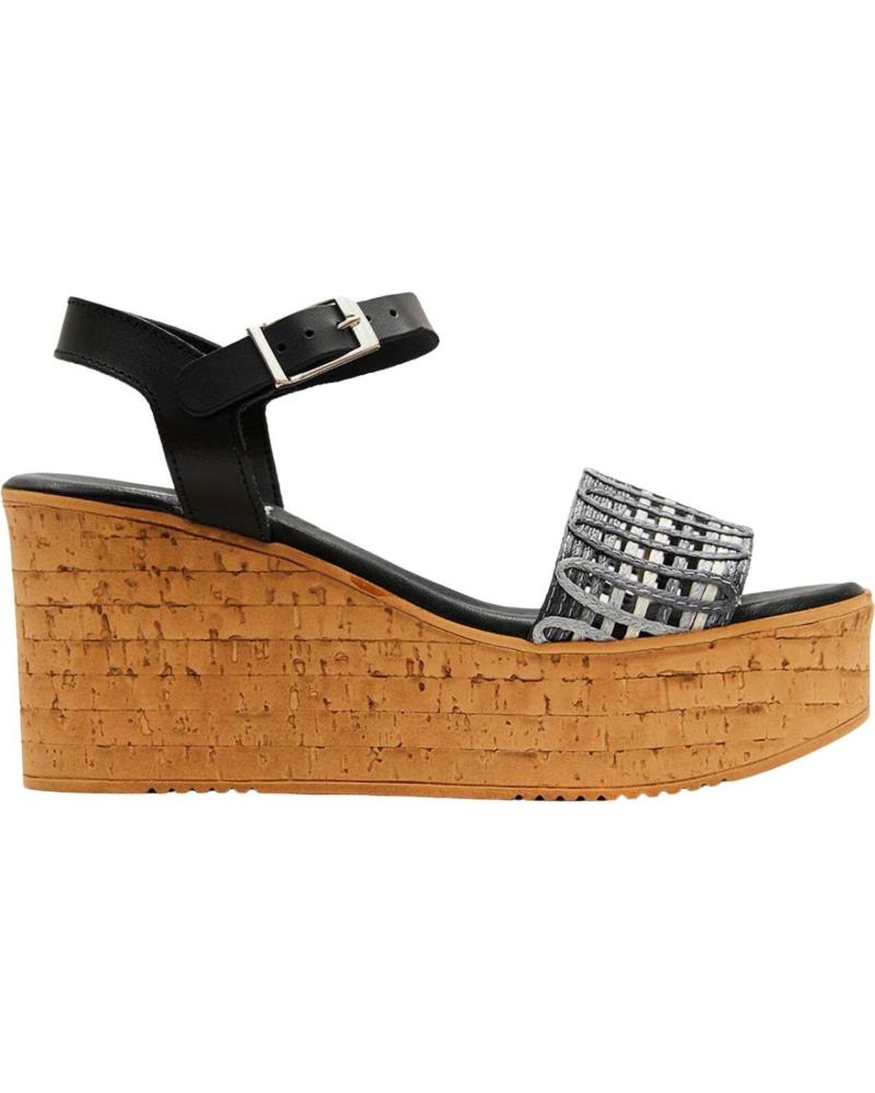 Sandales MARILA  pour Femme SANDALIA PARA MUJER CON PLATAFORMA VENECIA  NEGRO