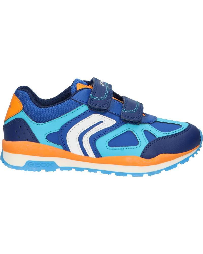 boy Trainers GEOX J4515D 054FU J PAVEL  C0685 ROYAL-ORANGE