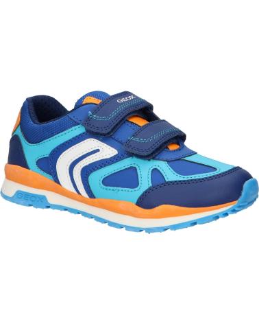 boy Trainers GEOX J4515D 054FU J PAVEL  C0685 ROYAL-ORANGE