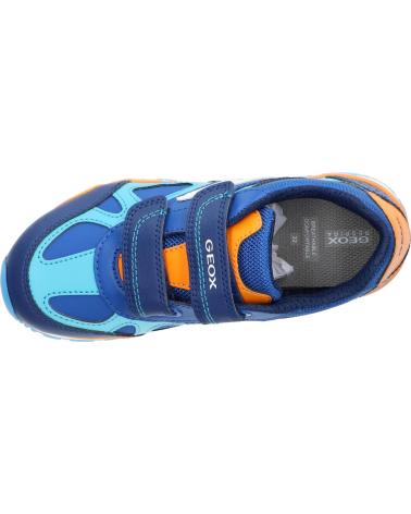 boy Trainers GEOX J4515D 054FU J PAVEL  C0685 ROYAL-ORANGE