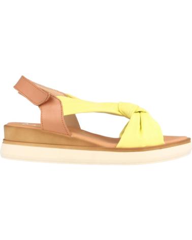 Sandálias MARILA  de Mulher SANDALIA PARA MUJER CON CUNA BAJA IMELDA Y CUERO  AMARILLO