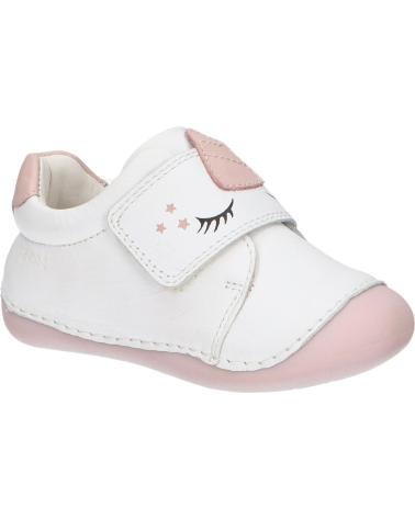 Esportes  GEOX  de Menina B3540B 00085 B TUTIM  C1Z8W WHITE-LT ROSE