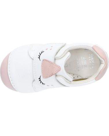 Esportes  GEOX  de Menina B3540B 00085 B TUTIM  C1Z8W WHITE-LT ROSE