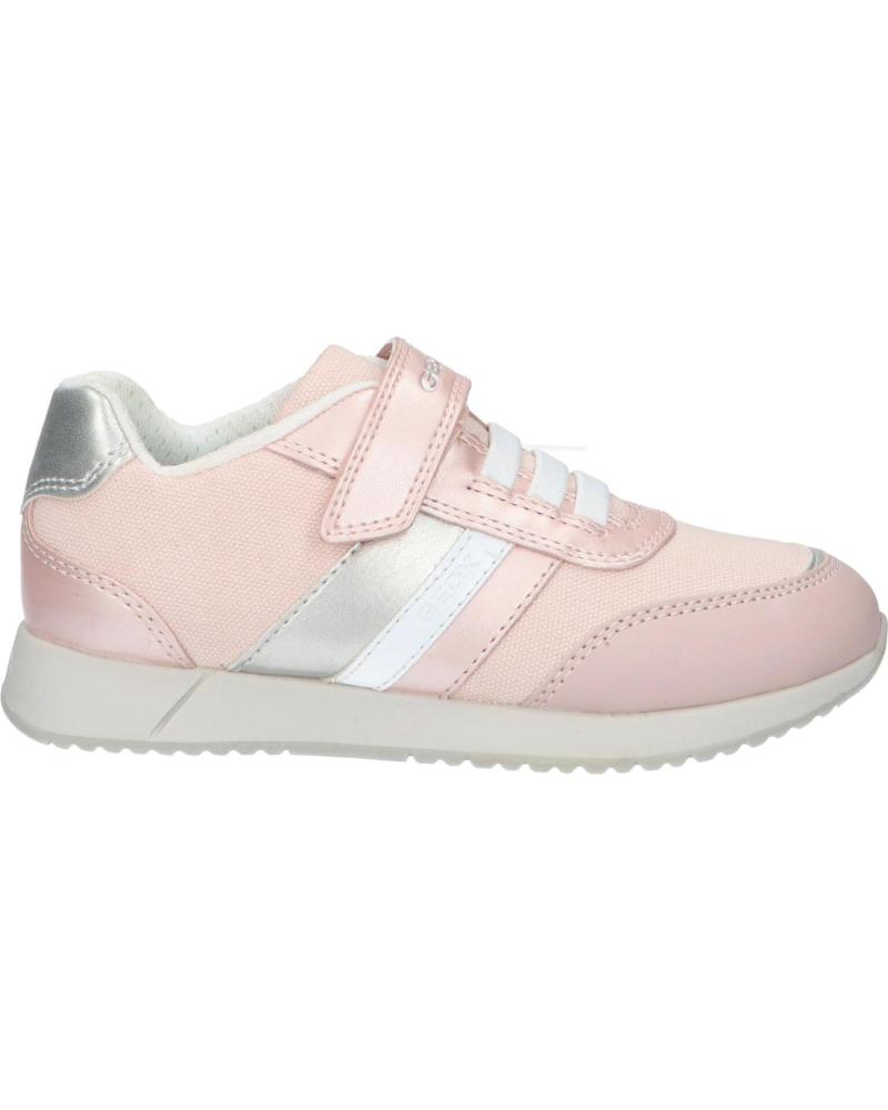 girl Trainers GEOX J166FA 010AJ J JENSEA  C8W1Z LT ROSE-WHITE