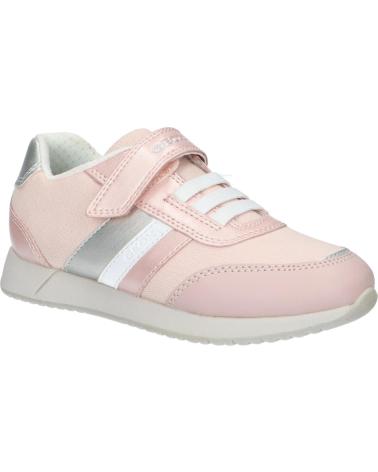 girl Trainers GEOX J166FA 010AJ J JENSEA  C8W1Z LT ROSE-WHITE